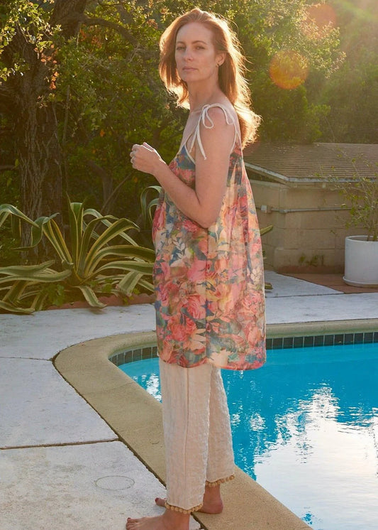 Zoe Nightie in White Cotton